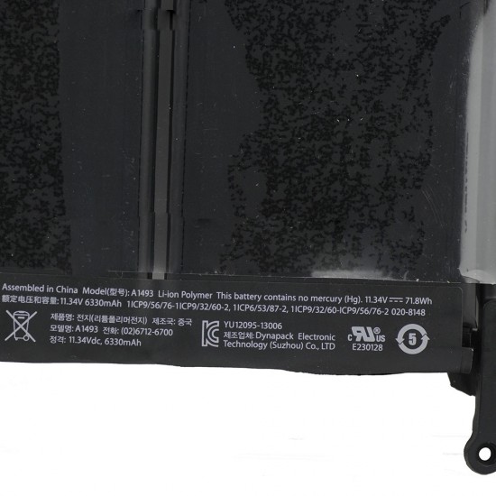 Battery Replacement A1493 for MacBook Pro 13" Retina A1502 (Late 2013, Mid 2014)