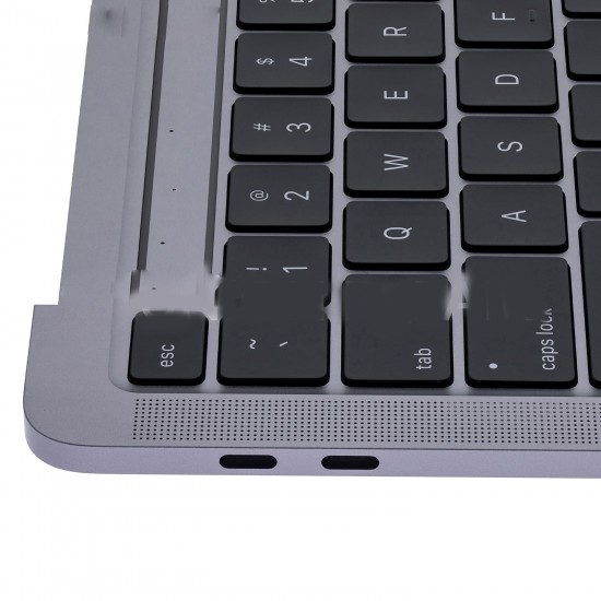 Grey Top Case with Keyboard for MacBook Pro 13" M1 A2338 (Late 2020) Grey Top Case with Keyboard for MacBook Pro 13" M1 A2338 (Late 2020)