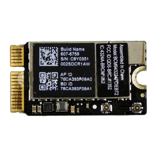 WiFi/Bluetooth Card #BCM943224PCIEBT2 for MacBook Air A1369/A1370/A1465/A1466 (Late 2010, Mid 2012) WiFi/Bluetooth Card #BCM943224PCIEBT2 for MacBook Air A1369/A1370/A1465/A1466 (Late 2010, Mid 2012)