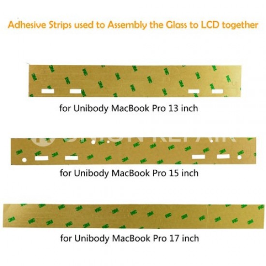 3M Adhesive Strips for Unibody MacBook Pro 15" 3M Adhesive Strips for Unibody MacBook Pro 15"
